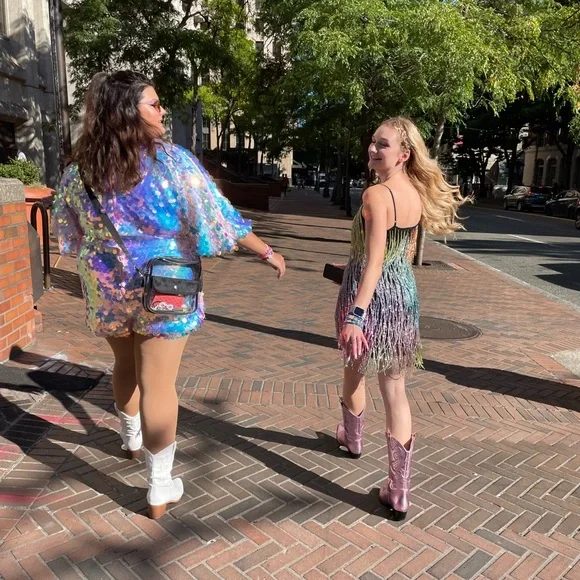 Glamorous pink metallic cowboy boots - Picture 6 of 6